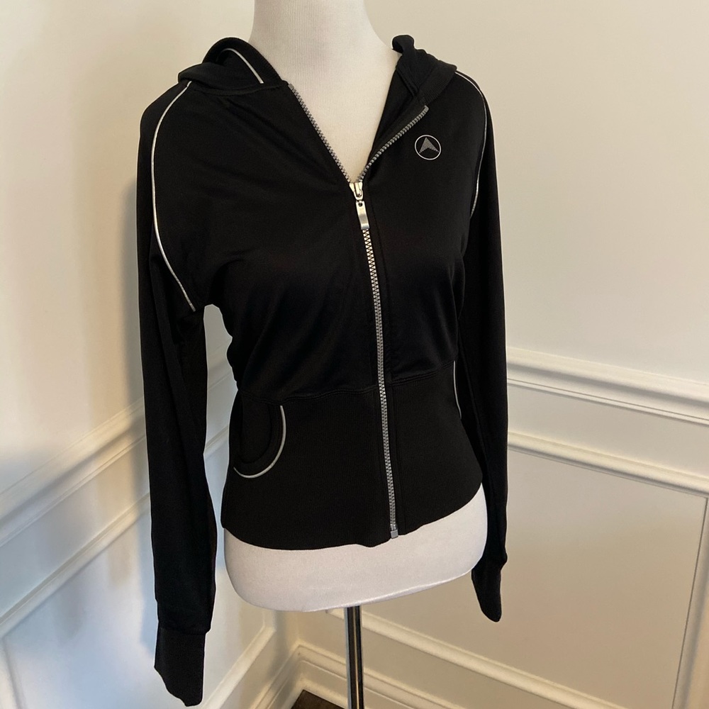 BOCA Boston Proper Black Full ZIP Yoga Jacket